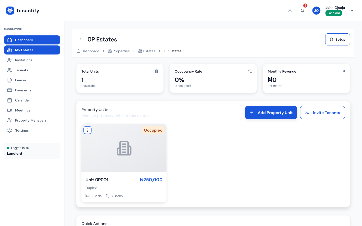 Step 5: Rent and deposit fields with ₦ prefix